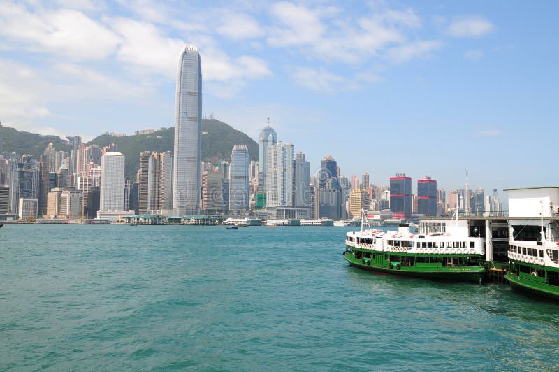 Victoria-Hafen, Hong Kong redaktionelles stockfoto. Bild von kong