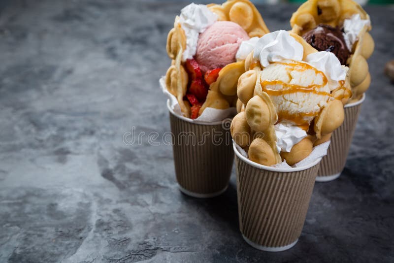 Hong- Kongwaffeln stockbild Hong- Kongwaffeln stockbild