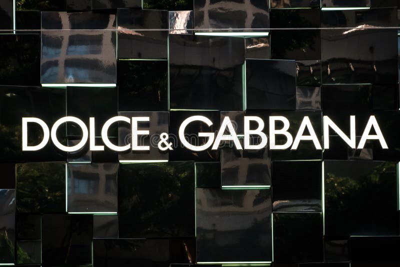 The Dolce & Gabbana Logo Signage on Store Facade in Hongkong Editorial ...