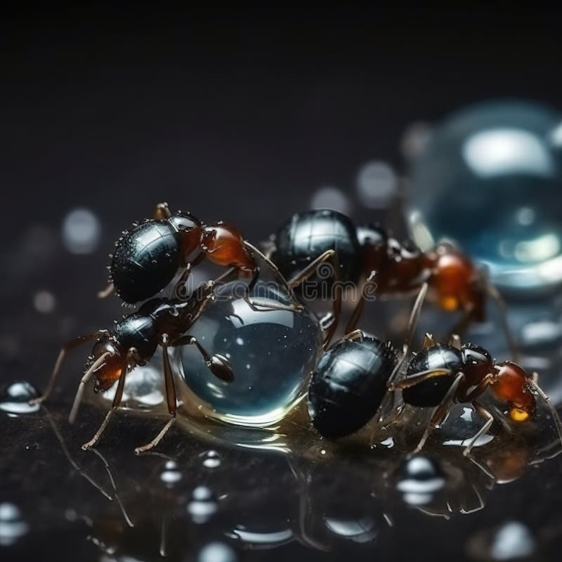 Honigtropfen. Teamwork oder harte Arbeit oder Einheit. lizenzfreie abbildung