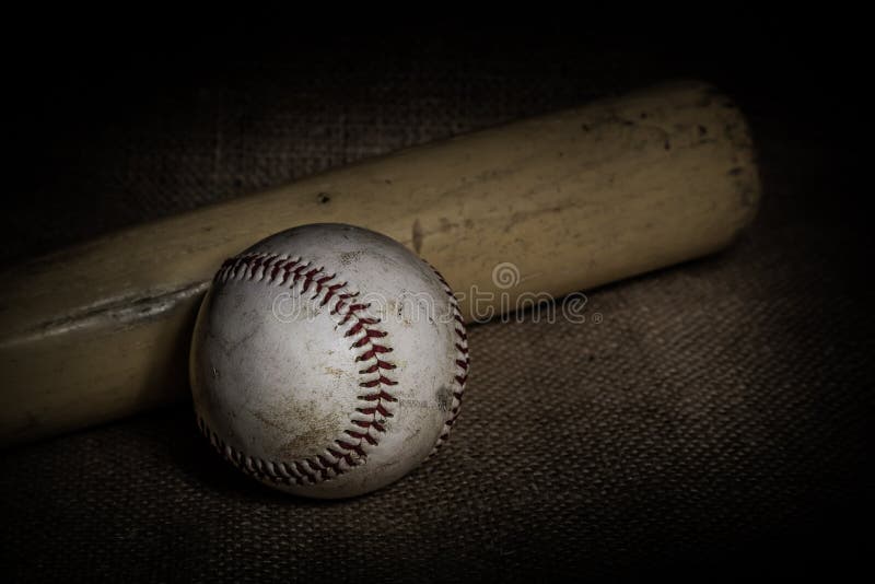 Honkbal en Knuppel stock fotografie Honkbal en Knuppel stock fotografie