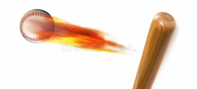 Honkbal en Knuppel stock illustratie Honkbal en Knuppel stock illustratie