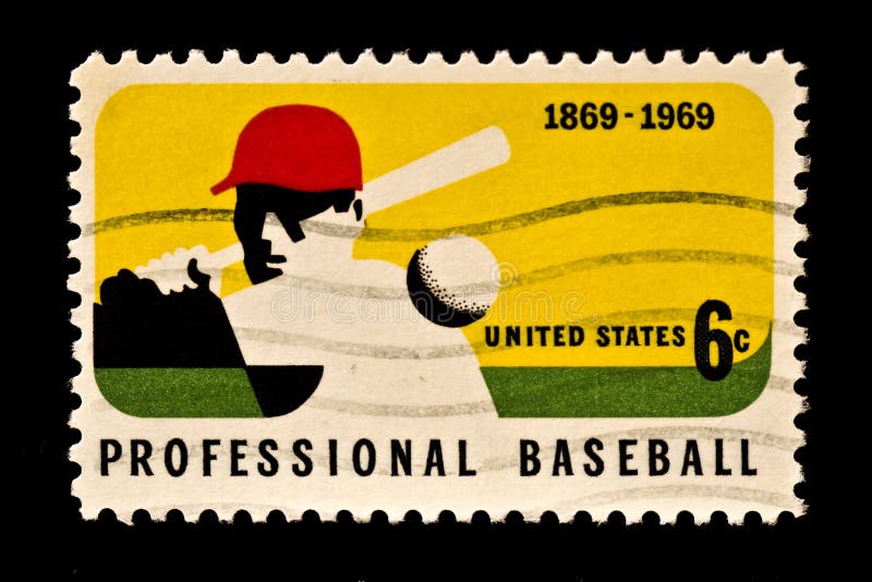 Honoring Major League Baseball Stamp Stock Image Image of softball