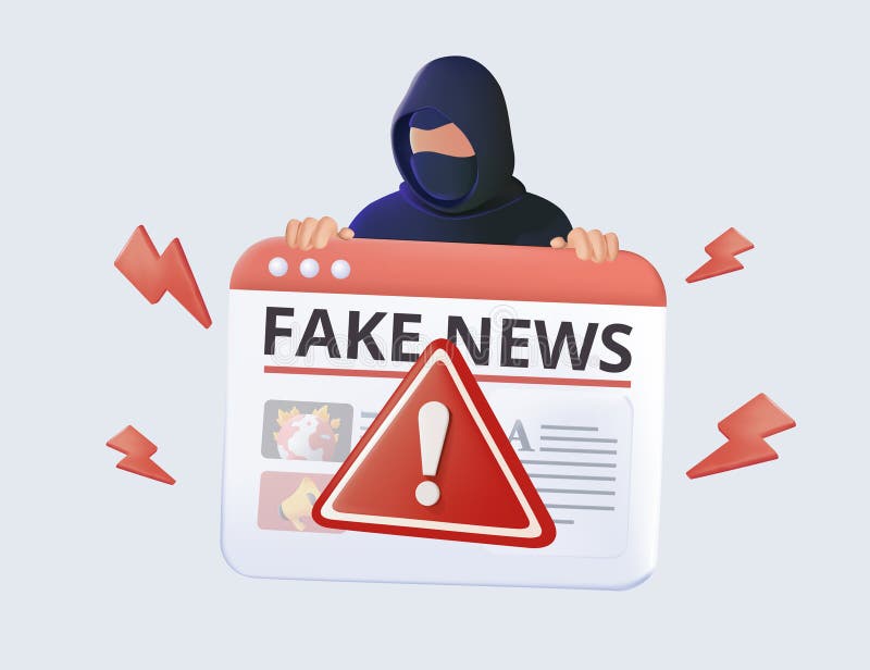 Persoană care utilizează un hacker cu glugă, utilizând un computer în concept infodemic cu dezinformare digitală. concepție falsă vector illustration