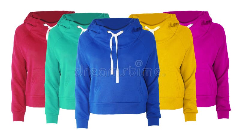 different colored hoodie