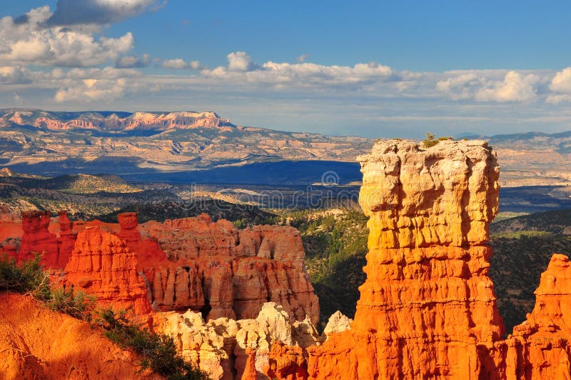 Hoodoo rock formation in Bryce Canyon.