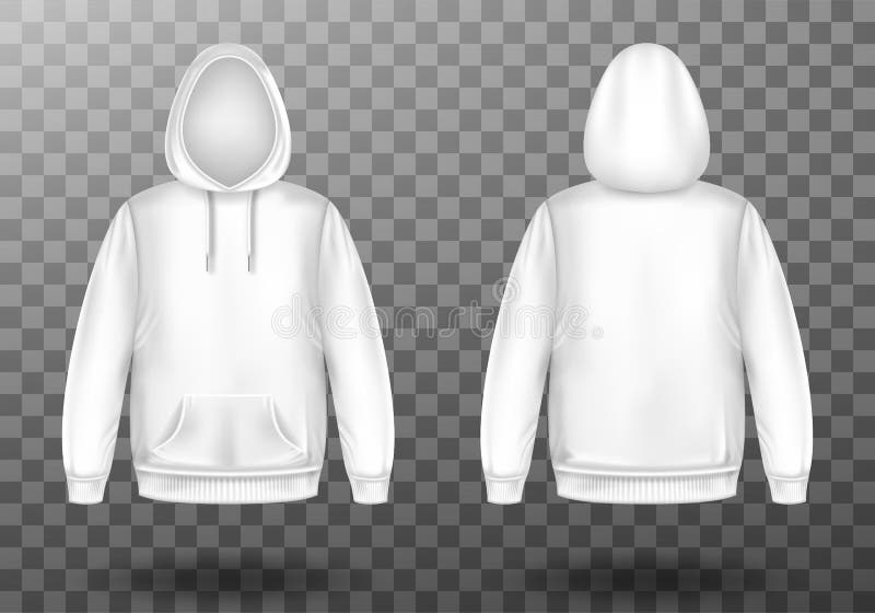 Download Hoody White Sweatshirt Mock Up Front Side Back Set Stock ...