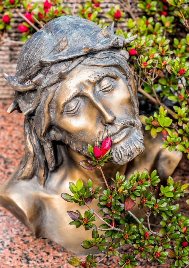 Hoofd met doornen van Jesus Christ wordt bekroond dat royalty-vrije stock afbeeldingen Hoofd met doornen van Jesus Christ wordt bekroond dat royalty-vrije stock afbeeldingen