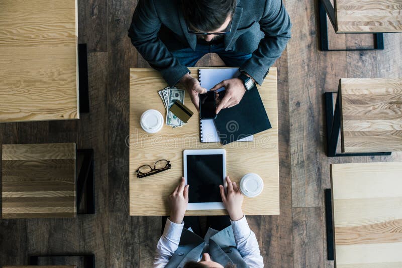 hoogste mening van partners het coworking stock afbeelding hoogste mening van partners het coworking stock afbeelding