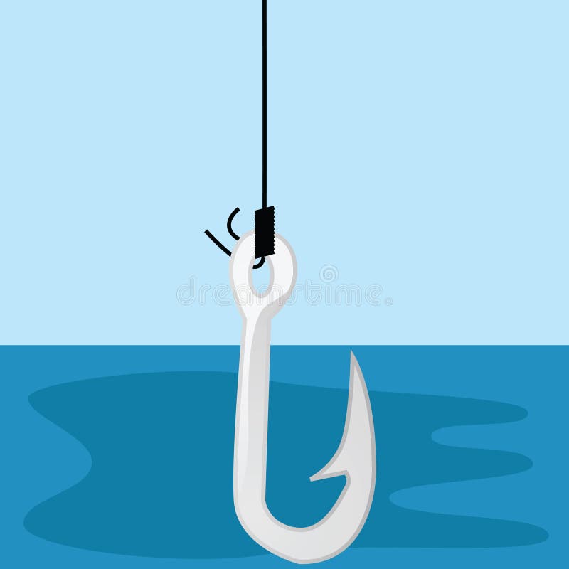 Worm on a Hook stock illustration. Illustration of frowning - 5460069