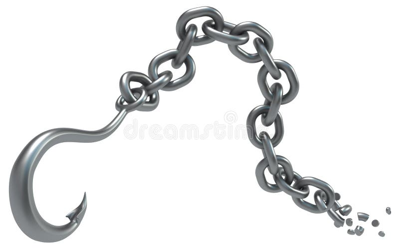 Metal chains or shackles isolated on a transparent background Stock Vector