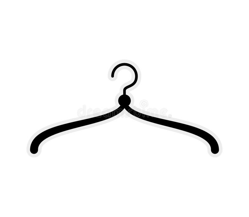 Hook Icon. Hanger Object Design. Vector Graphic Stock Illustration -  Illustration of coat, interior: 74040072