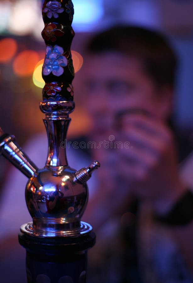 Hookah (detail) and blurred background
