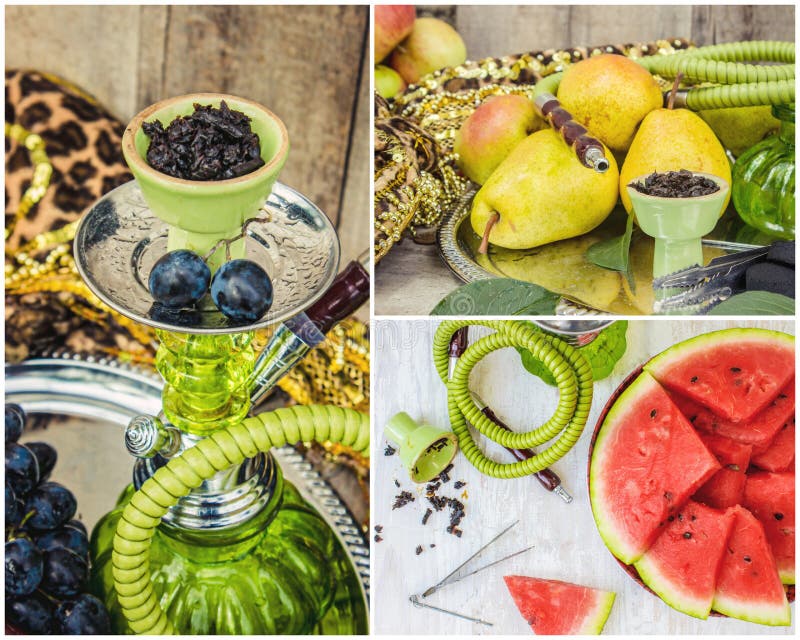 Hookah and Flavored Tobacco. Smoking Stock Image Image of fruit