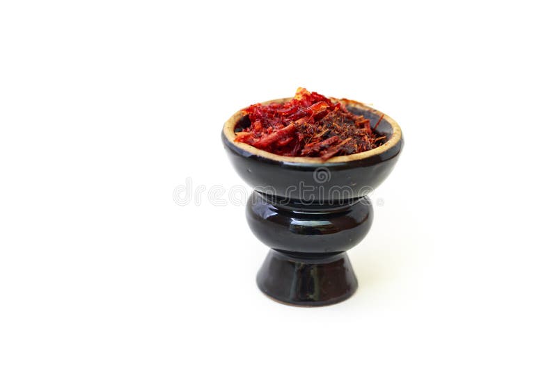 Hookah Head with Peach Tobacco. Stock Photo Image of arabian, inhale