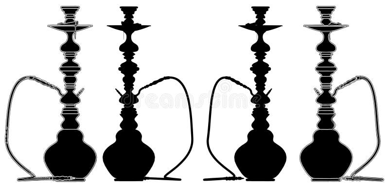 Hookah Nargile Kalyan Vector 03