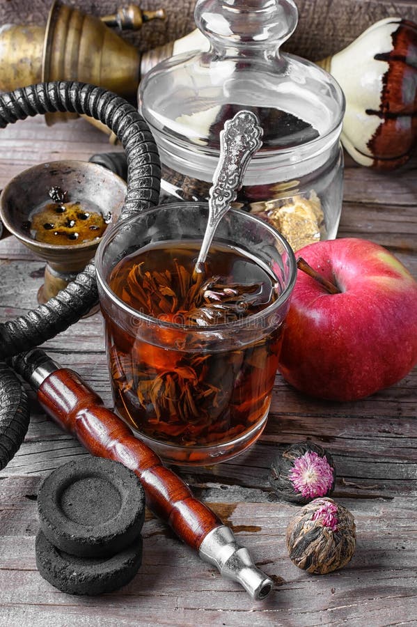 Hookah and tea stock photo. Image of drink, liquid, hookah - 75737108