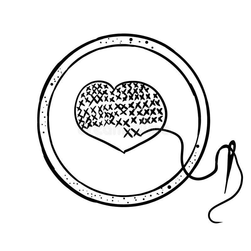 Embroidery Hoop Logo Stock Illustrations 264 Embroidery Hoop Logo