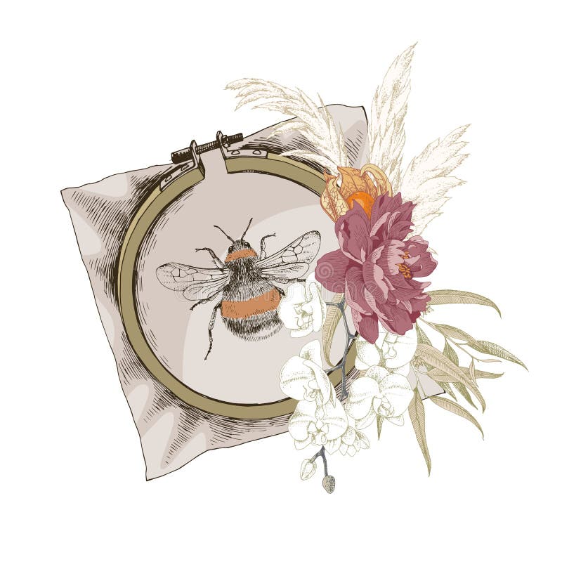 Embroidery Hoop Logo Stock Illustrations 264 Embroidery Hoop Logo