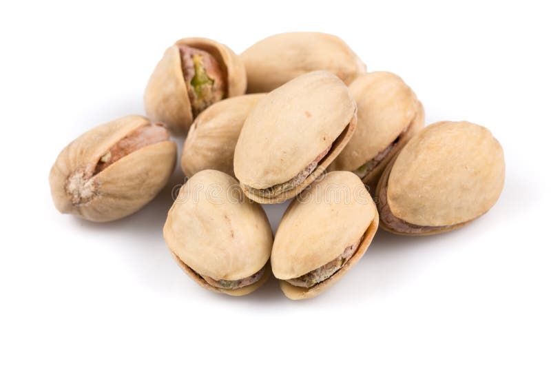 Hoop van gezouten pistachenoten royalty-vrije stock foto Hoop van gezouten pistachenoten royalty-vrije stock foto