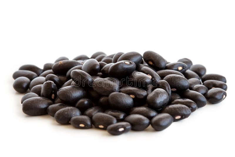 Hoop zwarte bonen stock afbeelding