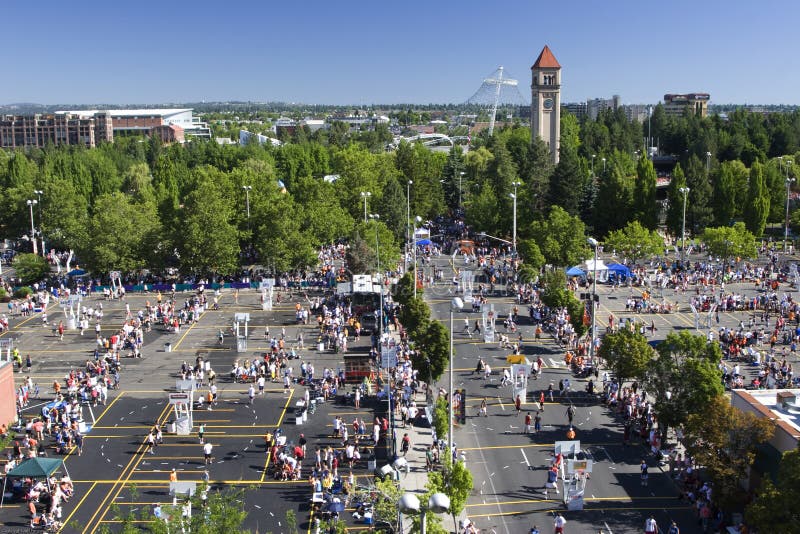 Hoopfest 2008 Spokane Washington Editorial Image Image of sport, goal