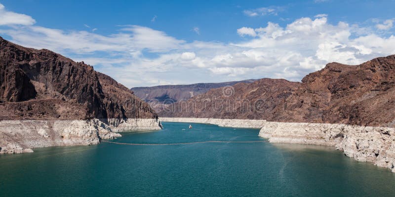 Hoover Dam, between Arizona and Nevada stock photo