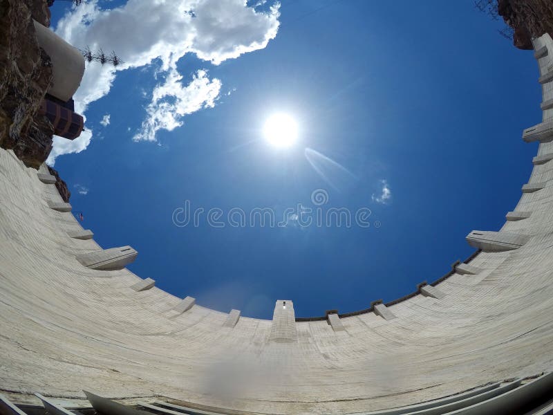 Hoover Dam at Colorado River Electricity USA 3 Stock Image Image of