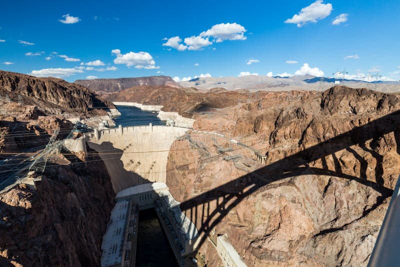 Hoover Dam and Lake Mead stock photo. Image of concrete 66300274