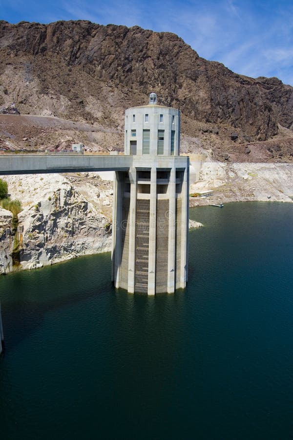 Hoover Dam at Lake Powell stock photo