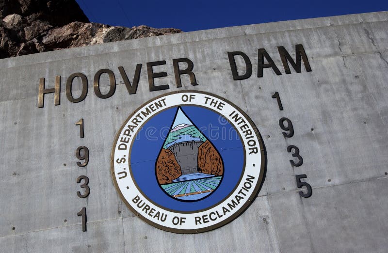 Hoover Dam - Nevada - Arizona - USA royalty free stock photo