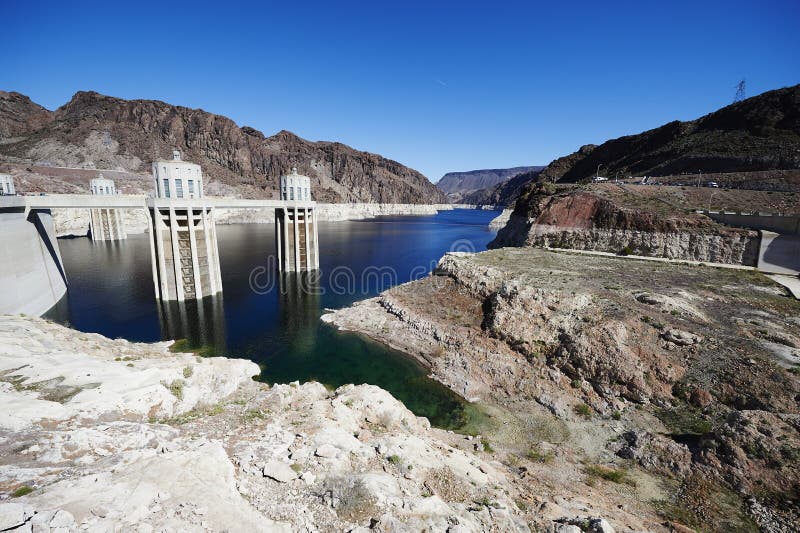 Hoover Dam Water Level Stock Photo Image 53098212