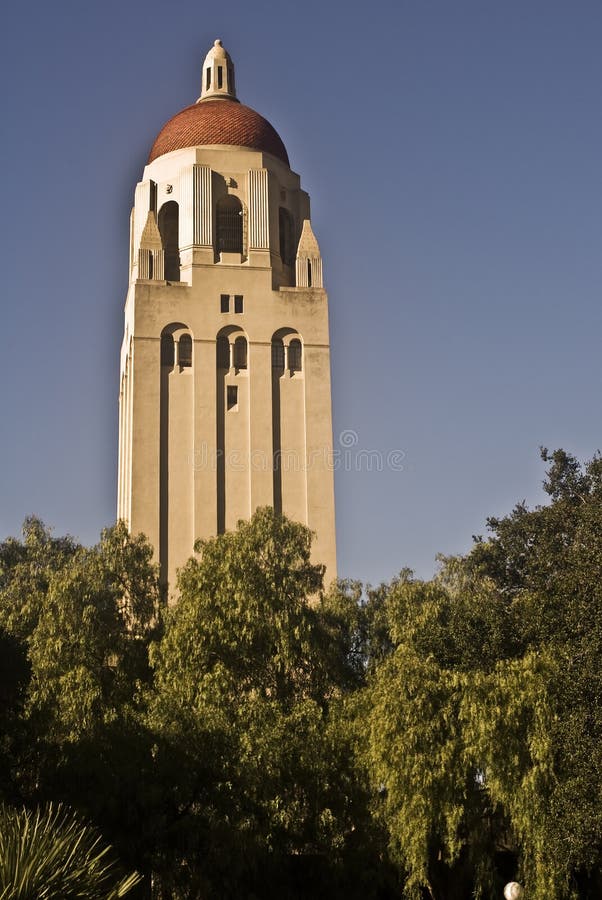 Hoover Tower and Library stock images