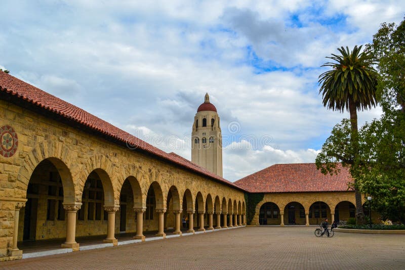 Hoover Tower at Stanford University stock images