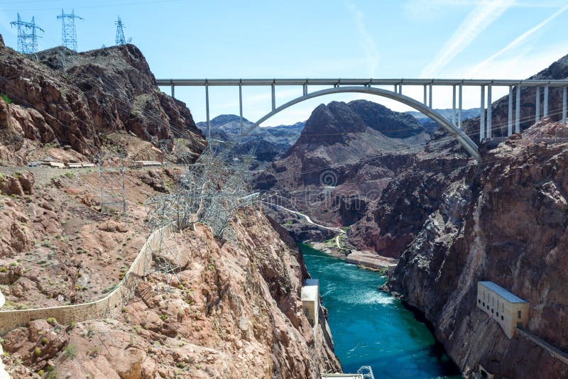 Hooverdamms-Überbrückungs-Brücke lizenzfreies stockbild Hooverdamms-Überbrückungs-Brücke lizenzfreies stockbild
