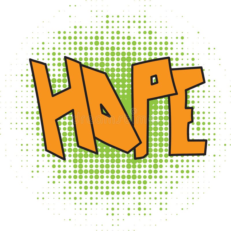 Hope comic word vector illustration Hope comic word vector illustration