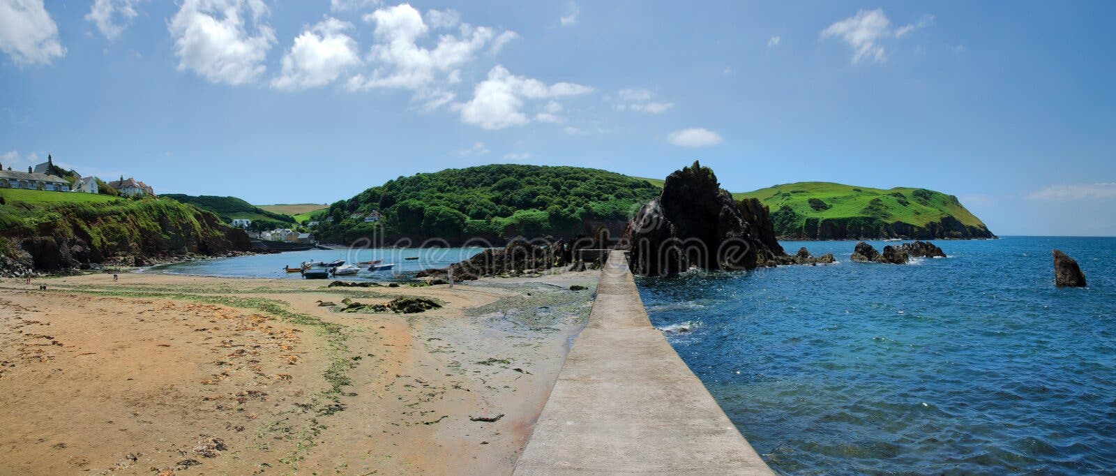 Hope Cove , South West Coastal Path , Devon Stock Photo Image of