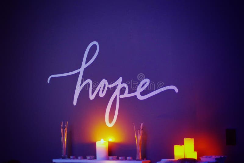 Candle Lit Hope stock images Candle Lit Hope stock images