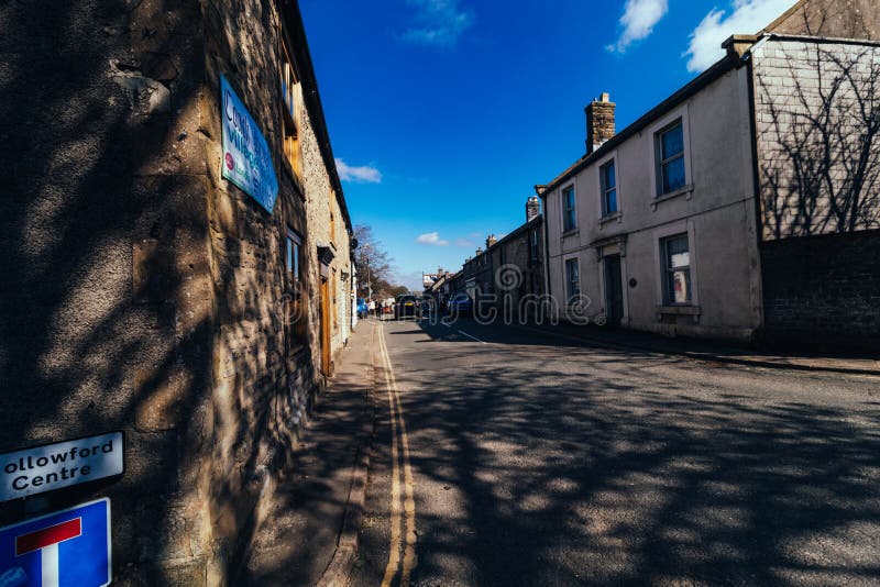 Hope Valley England 02 April 2021 Peak District ,End of Return Trip from Hill Mam Tor Editorial