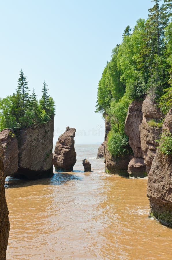Hopewell Rocks stock photo. Image of national, maritime 265779190