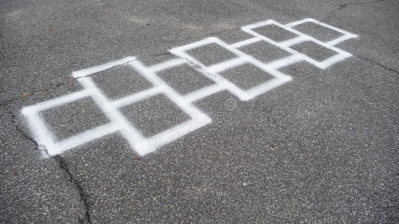 Hopscotch game stock photography