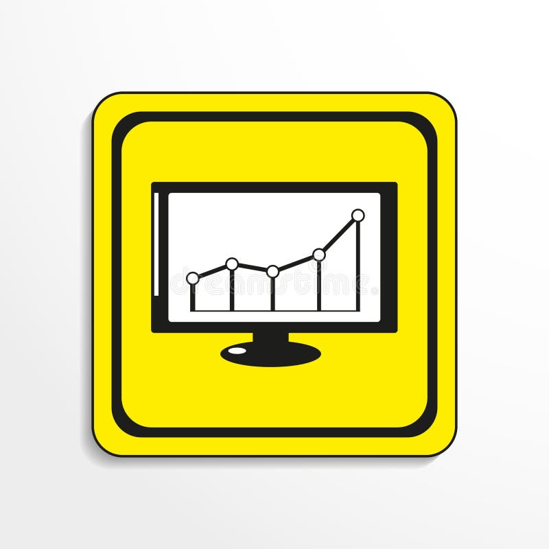 Horario del beneficio financiero Engrana el icono Objeto blanco y negro en un fondo amarillo ilustración del vector Horario del beneficio financiero Engrana el icono Objeto blanco y negro en un fondo amarillo ilustración del vector