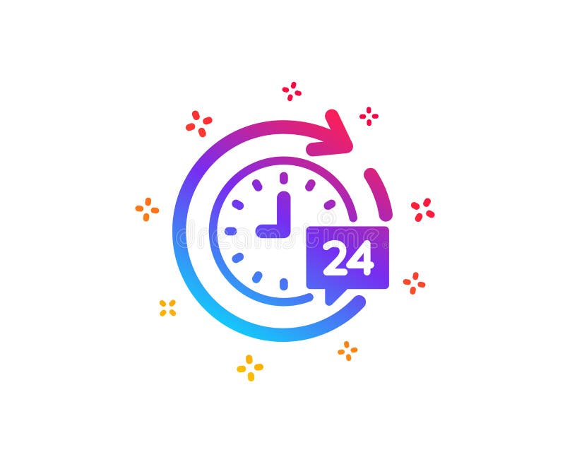 24 horas de ?cone da entrega Sinal do tempo Vetor ilustração royalty free 24 horas de ?cone da entrega Sinal do tempo Vetor ilustração royalty free