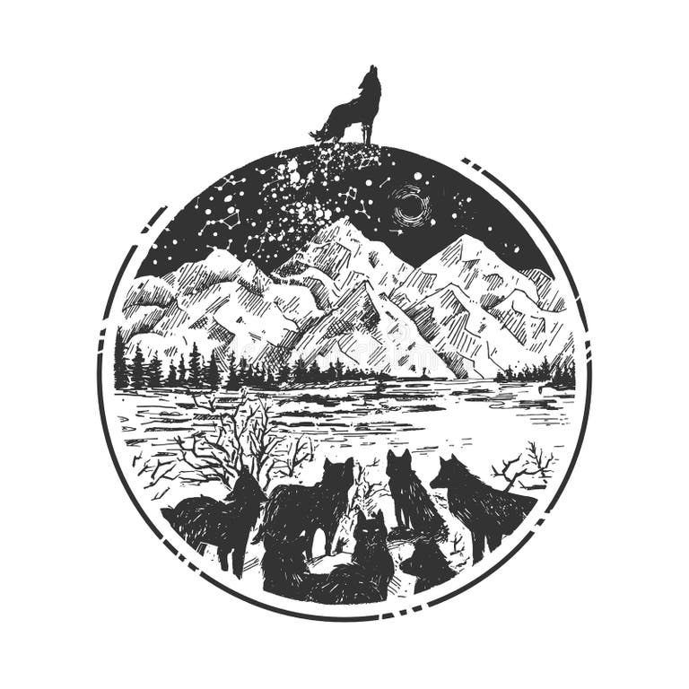 Wolf Alpha Stock Illustrations – 1,450 Wolf Alpha Stock Illustrations