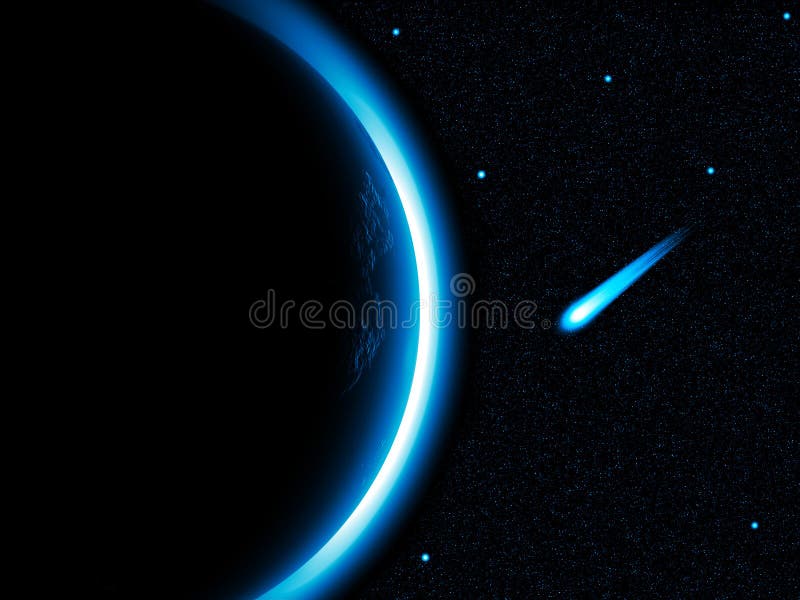 Horizon bleu illustration stock