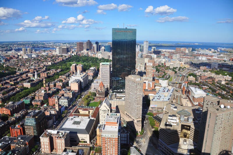 Horizon de Boston, le Massachusetts, Etats-Unis photographie stock Horizon de Boston, le Massachusetts, Etats-Unis photographie stock