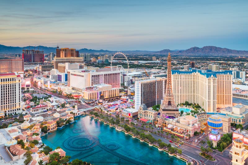 Horizon de Las Vegas, Nevada, Etats-Unis images libres de droits