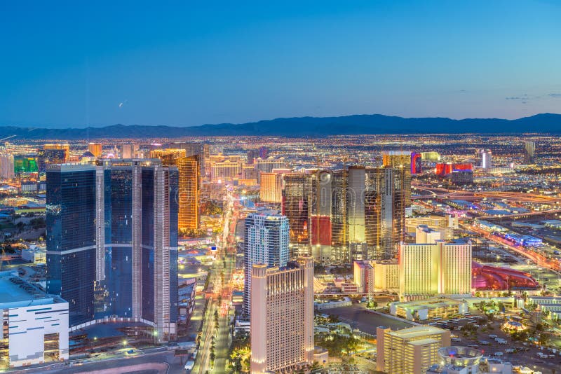 Horizon de Las Vegas, Nevada, Etats-Unis photographie stock libre de droits Horizon de Las Vegas, Nevada, Etats-Unis photographie stock libre de droits