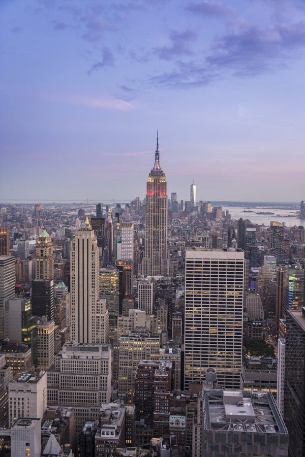 Horizon de New York avec l'Empire State Building image libre de droits Horizon de New York avec l'Empire State Building image libre de droits