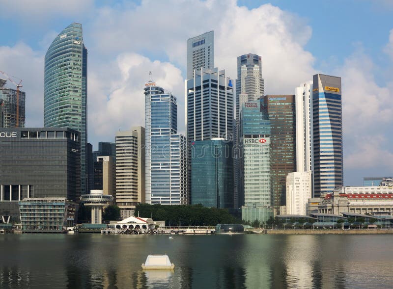 Download Horizon de Singapour photo éditorial. Image du moderne - 45365011
